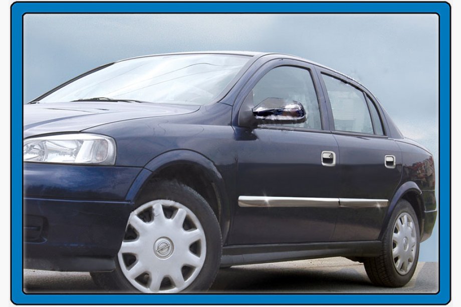 Opel Astra G Classic 1998–2012 Dverné lišty (4 ks, nerez) Carmos - turecká oceľ Image