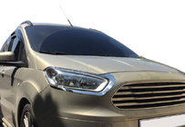 Ford Courier 2014–2023 Riasy na svetlá (2 ks, nerez) Carmos - turecká oceľ fotografia 1