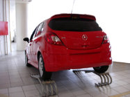 Opel Corsa D 2007–2014 Zadný spodný nástavec (na lakovanie) fotografia 2