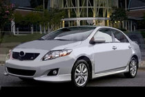 Toyota Corolla 2007–2013 Nadstavec predného nárazníka (na lakovanie) fotografia 1