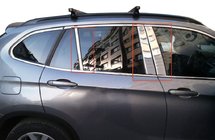 BMW X1 E84 2009–2015 Lišty dverových stĺpikov (nerez) 6 ks fotografia 1