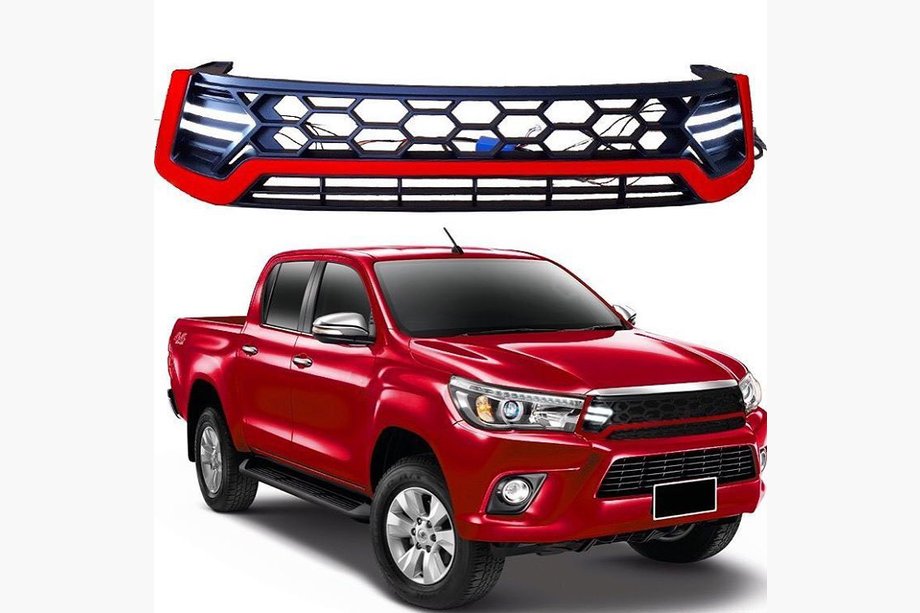 Toyota Hilux 2015– Predná maska s LED Červená Image