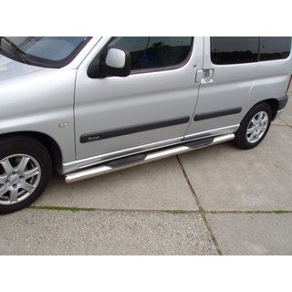 Bočné trubky (2 ks, nerez) Citroen Berlingo 1996–2008 fotografia 1