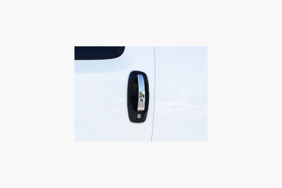 Fiat Fiorino/Qubo 2008–2024 Chrómový set krytov na kľučky dverí (5 ks, nerez) Fotografia 1
