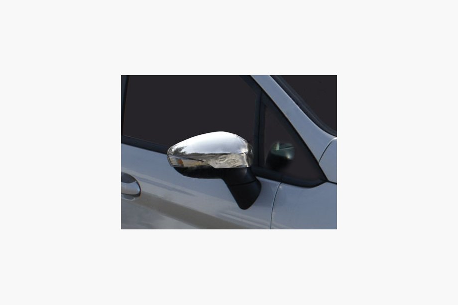 Ford Fiesta 2008–2017 Kryty spätných zrkadiel (nerezová oceľ) Fotografia 1