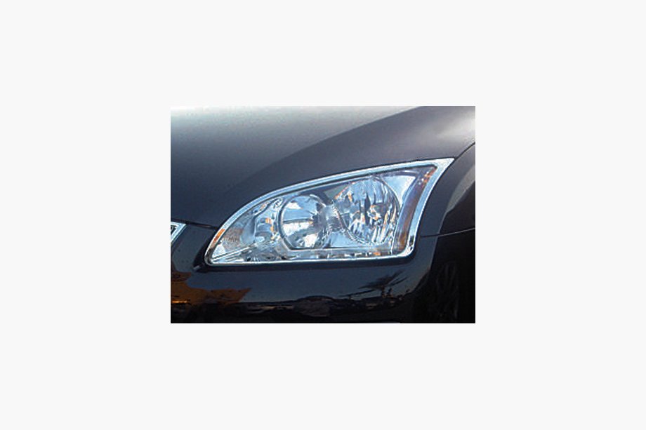 Ford Focus II 2005–2008 Chrómové lišty na svetlomety (2 ks, ABS) Fotografia 1