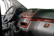 Mercedes Viano 2004–2014 Kryty palubnej dosky Meric (predná časť + interiérové vložky) 2004-2006, drevo fotografia 6