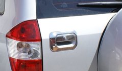 Chery Tiggo 1 2005–2016 Nerezový kryt zadnej kľučky dverí fotografia 1