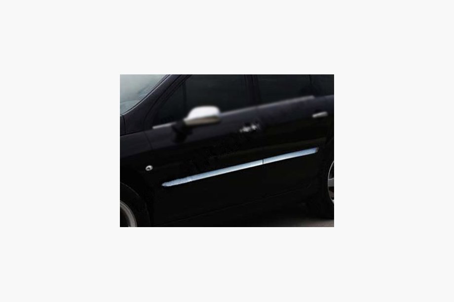Peugeot 407 2004–2011 VÝPREDAJ !!! Dverové lišty (4 ks, nerez) Image