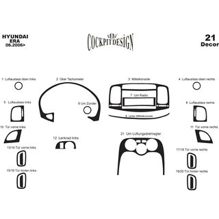 Kryty palubnej dosky Hyundai Accent 2006–2010 fotografia 4