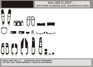 Kia Ceed 2007–2012 Kryty palubnej dosky Hliník fotografia 1