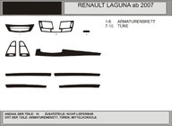 Renault Laguna 2007–2015 Kryty palubnej dosky (Hartman, Poľsko) Tmavá drevená dyha fotografia 1