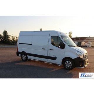 Bočné prahové rúrky BB002 (2 ks, nerez) Opel Movano 2010–2021 fotografia 2