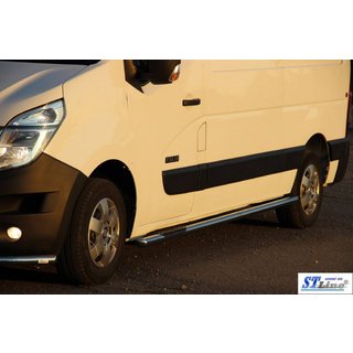 Bočné prahové rúrky BB002 (2 ks, nerez) Opel Movano 2010–2021 fotografia 3