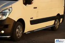 Nissan NV400 2010–2024 Bočné prahové rúrky BB002 (2 ks, nerez) fotografia 8