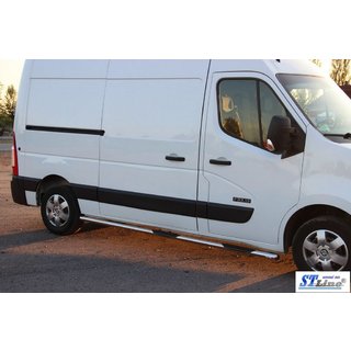 Bočné prahové rúrky BB002 (2 ks, nerez) Opel Movano 2010–2021 fotografia 4