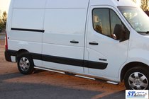 Opel Movano 2010–2021 Bočné prahové rúrky BB002 (2 ks, nerez) fotografia 4