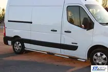 Nissan NV400 2010–2024 Bočné prahové rúrky BB002 (2 ks, nerez) fotografia 9