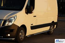 Opel Movano 2010–2021 Bočné prahové rúrky BB002 (2 ks, nerez) fotografia 6