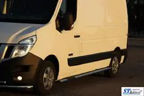 Nissan NV400 2010–2024 Bočné prahové rúrky BB002 (2 ks, nerez) fotografia 10