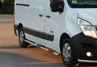 Nissan NV400 2010–2024 Bočné prahové rúrky BB002 (2 ks, nerez) fotografia 1
