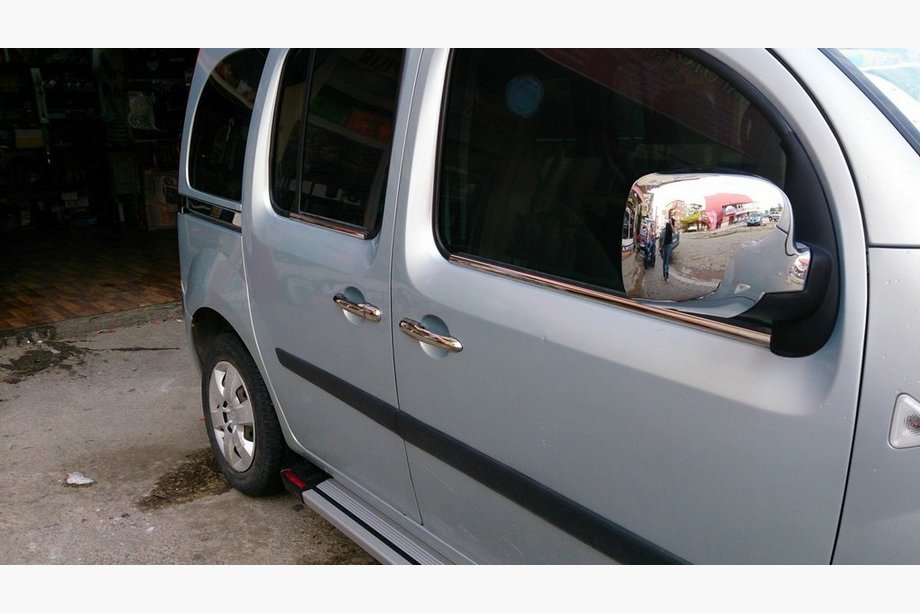 Renault Kangoo 2008–2020 Vonkajšie okenné lišty (4 ks, nerez) 4 ks, Carmos – turecká oceľ Image