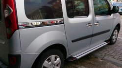 Renault Kangoo 2008–2020 Lišta pod posuvné dvere (2 ks, nerez) fotografia 2