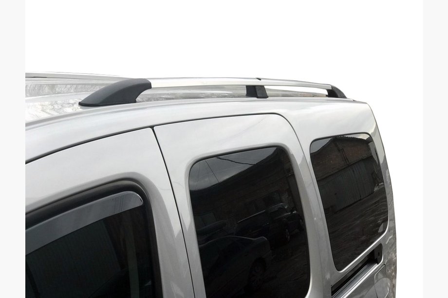 Renault Kangoo 2008–2020 Chrómované strešné lyžiny Štandardná základňa, plastové pätky Image
