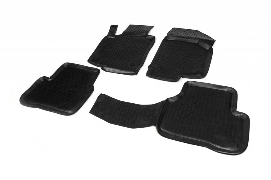 Volkswagen Passat B7 2012–2015 Gumené koberce do interiéru (4 ks, Niken 3D) Image