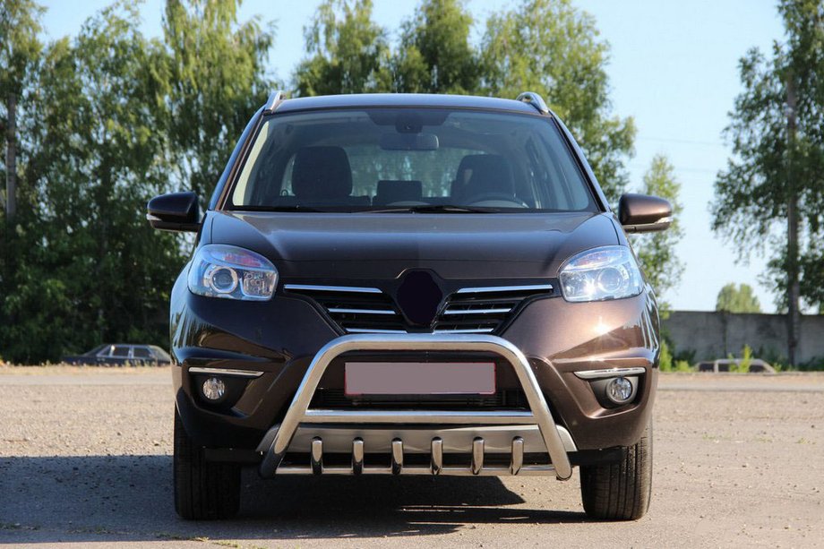 Renault Koleos 2008–2016 Predný ochranný rám WT003 (nerez) Fotografia 5
