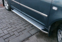 Volkswagen Caddy 2010–2015 Bočné nášľapy Omsa MSline (2 ks, hliník) fotografia 1