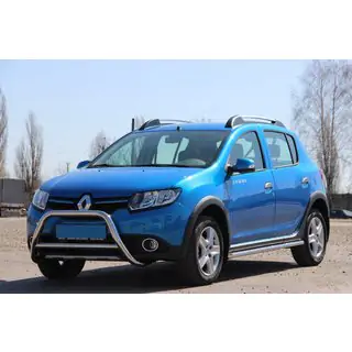 Predný ochranný rám WT006 (nerez) Dacia Sandero 2013–2020 fotografia 3