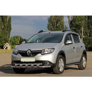 Predný ochranný rám ST015 (nerez) Dacia Sandero 2013–2020 fotografia 1