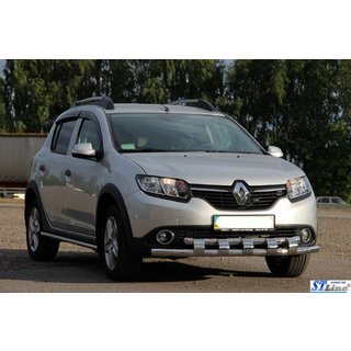 Predný ochranný rám ST015 (nerez) Dacia Sandero 2013–2020 fotografia 4