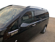 Mercedes Vito/V-trieda W447 2014– Spodné okenné lišty po celej dĺžke (8 ks, nerez) Carmos, L3, 1 posuvné dvere fotografia 1