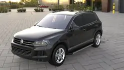 Volkswagen Touareg 2010–2018 Bočné nášľapy Duru (2 ks, hliník) fotografia 3