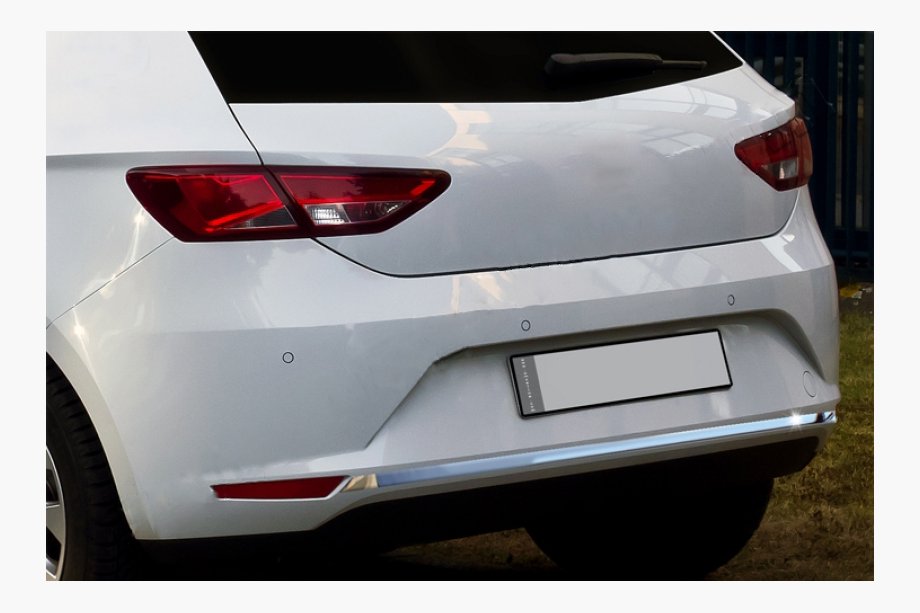 Seat Leon 2013–2020 Nerezová lišta zadného nárazníka Image