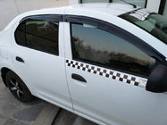 Dacia Sandero 2013–2020 Okenné veterné deflektory (4 ks, Niken) fotografia 1