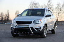 SsangYong Korando 2010–2019 Predný ochranný rám WT003 (nerez) fotografia 1