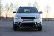 SsangYong Korando 2010–2019 Predný ochranný rám WT003 (nerez) fotografia 2