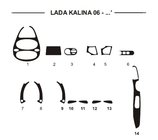 Lada Kalina 2004–2011 Kryty palubnej dosky (Hartman) Hliník fotografia 1