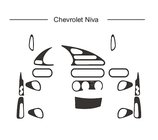 Chevrolet Niva 1998–2020 Kryty palubnej dosky (Hartman) Hliník fotografia 1
