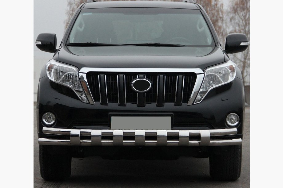 Toyota Land Cruiser Prado 150 2009–2023 Predný ochranný rám ST016-2 (nerez) Image