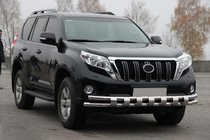 Toyota Land Cruiser Prado 150 2009–2023 Predný ochranný rám ST016-2 (nerez) fotografia 3