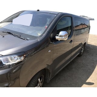 Chrómové kryty spätných zrkadiel (2 ks, plastové) Peugeot Traveller 2017– fotografia 1