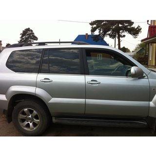 Vonkajšie okenné lišty (6 ks, nerez) Toyota Land Cruiser Prado 120 2002–2009 fotografia 4