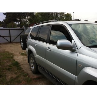 Vonkajšie okenné lišty (6 ks, nerez) Toyota Land Cruiser Prado 120 2002–2009 fotografia 3