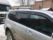 Toyota Land Cruiser Prado 120 2002–2009 Čierne turecké strešné lyžiny Plastové pätky fotografia 10