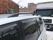 Toyota Land Cruiser Prado 120 2002–2009 Čierne turecké strešné lyžiny Plastové pätky fotografia 4