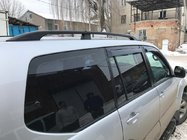 Toyota Land Cruiser Prado 120 2002–2009 Čierne turecké strešné lyžiny Plastové pätky fotografia 3